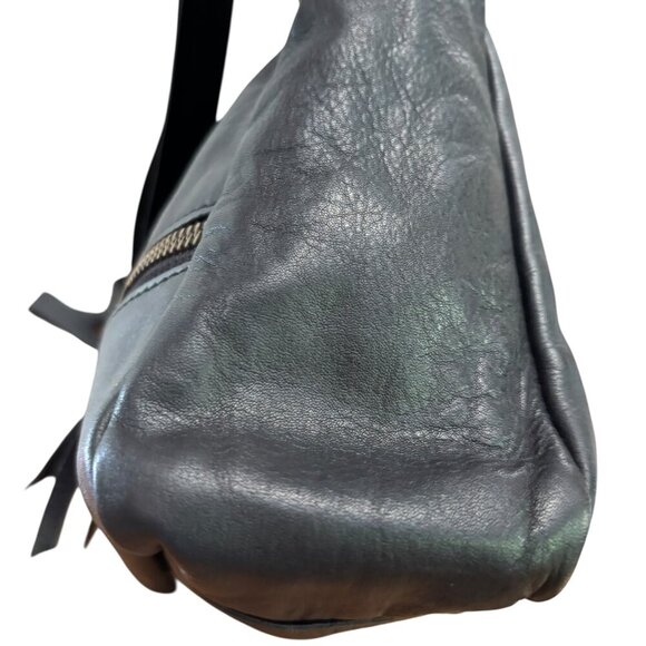 AMSTERDAM HERITAGE Shoulder Bag Black Slouchy Multiple Zippers Bronze Hardware - Picture 15 of 15